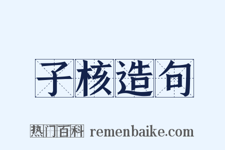 子核造句是什么意思的图片